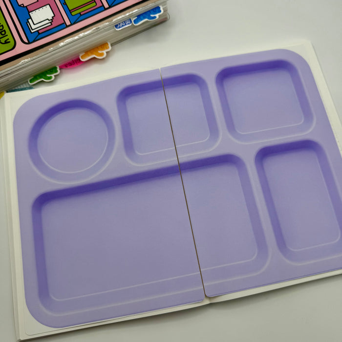 Purple Lunch Tray Sticker Kit