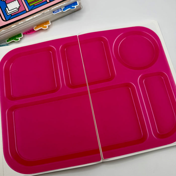 Pink Lunch Tray Sticker Kit