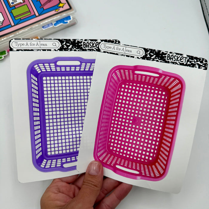 Basket Jumbo Stickers