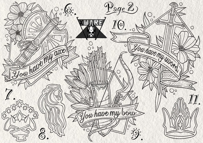 Lord of the Rings inspired designs by Emily