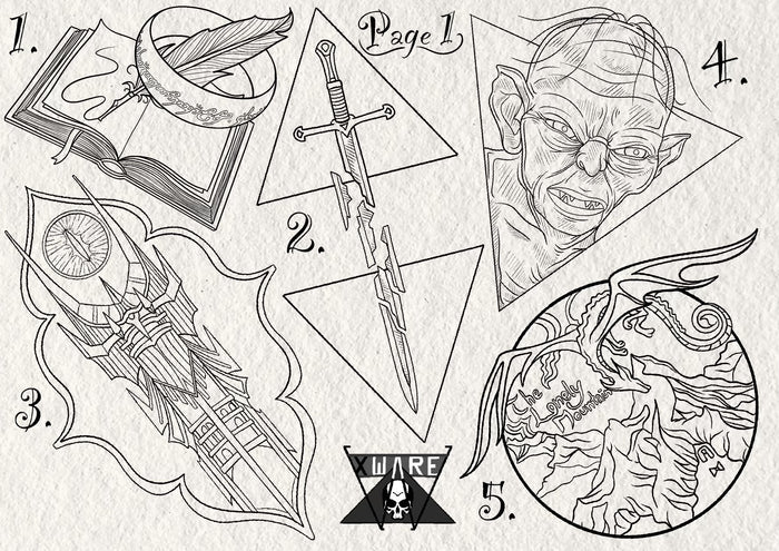 Lord of the Rings inspired designs by Emily