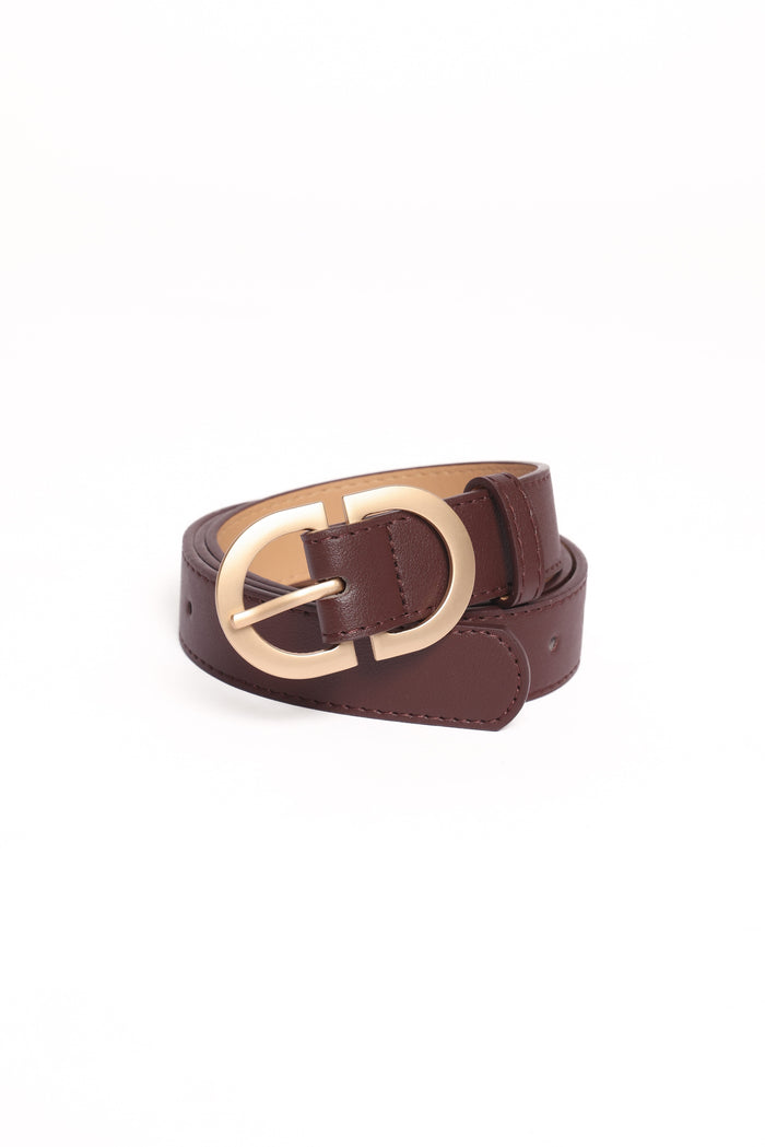 Petal and Pup USA ACCESSORIES Abbott Belt - Dark Brown One Size