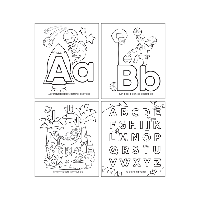 OOLY inside ABC Coloring book pages