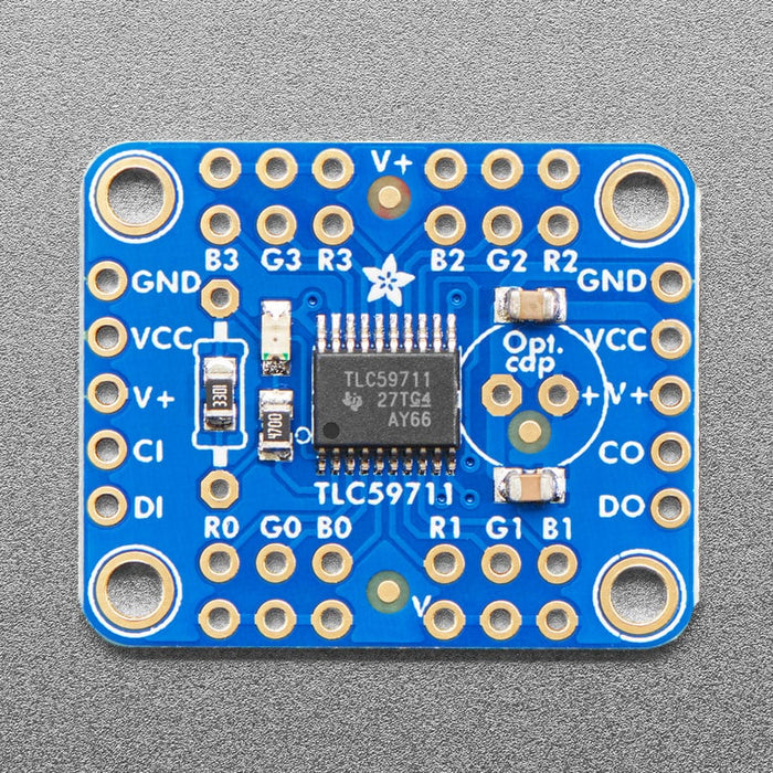 Adafruit 12-Channel 16-bit PWM LED Driver - SPI Interface (TLC59711) by Adafruit - The Pi Hut