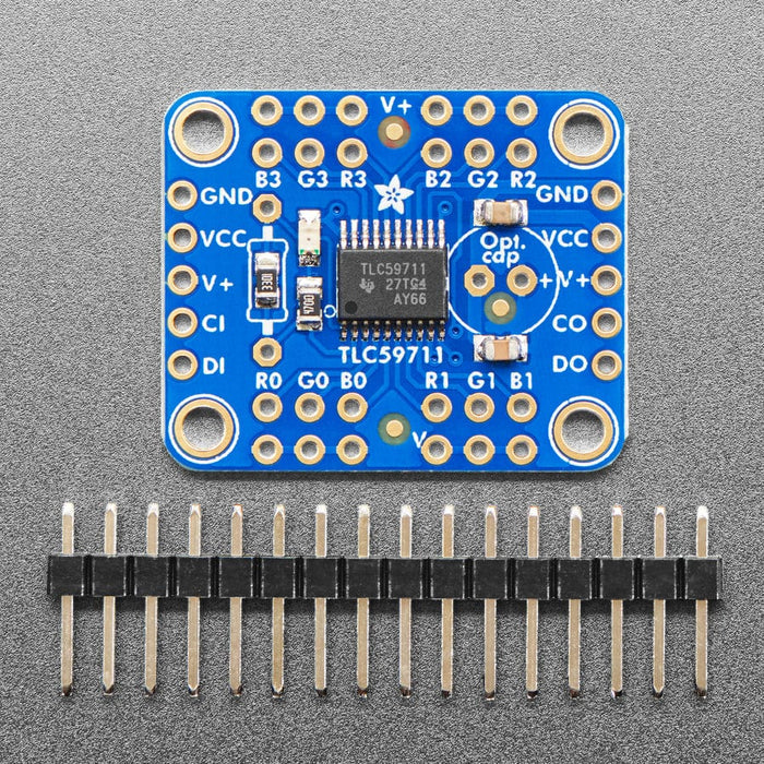 Adafruit 12-Channel 16-bit PWM LED Driver - SPI Interface (TLC59711) by Adafruit - The Pi Hut