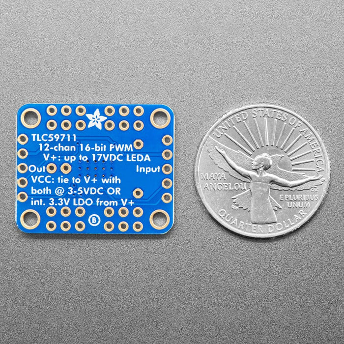 Adafruit 12-Channel 16-bit PWM LED Driver - SPI Interface (TLC59711) by Adafruit - The Pi Hut