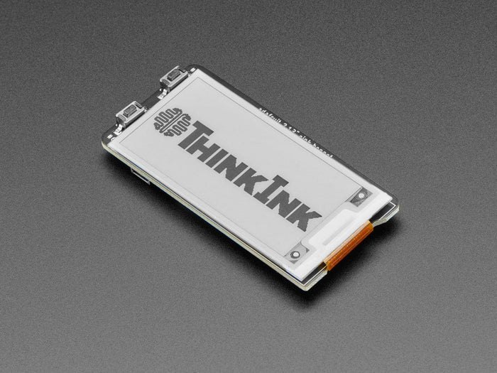 Adafruit 2.13" Monochrome E-Ink Bonnet for Raspberry Pi (THINK INK) by Adafruit - The Pi Hut