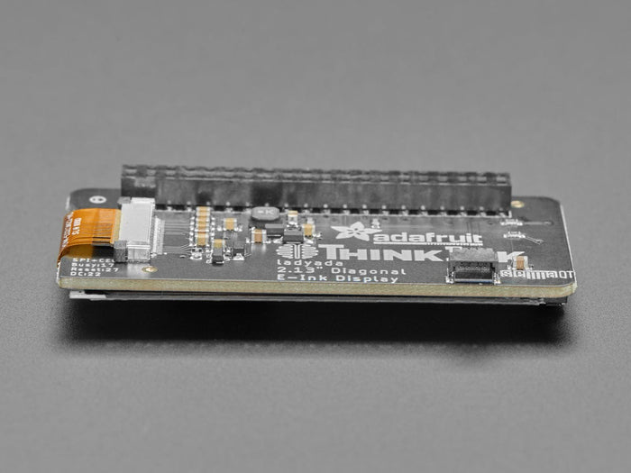 Adafruit 2.13" Monochrome E-Ink Bonnet for Raspberry Pi (THINK INK) by Adafruit - The Pi Hut