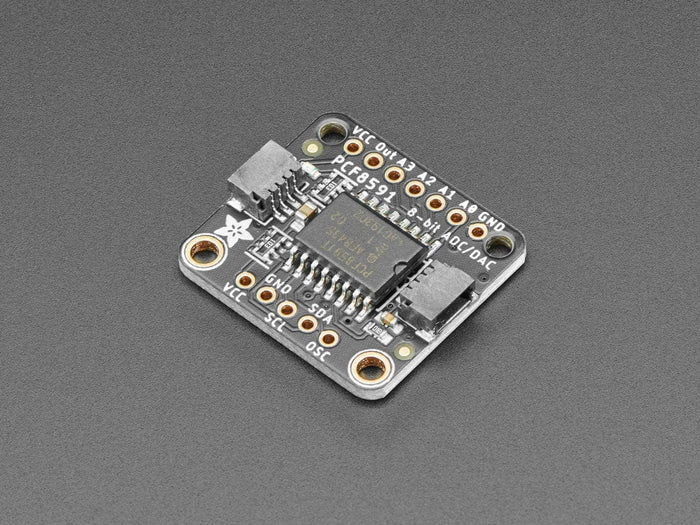 Adafruit PCF8591 Quad 8-bit ADC + 8-bit DAC - STEMMA QT / Qwiic by Adafruit - The Pi Hut