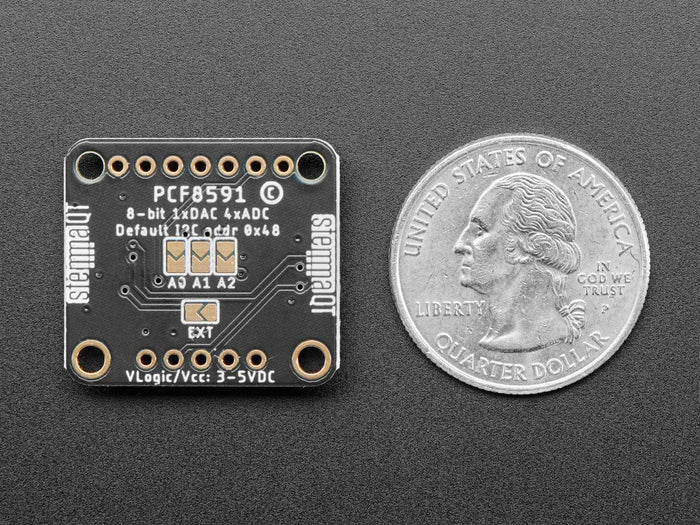 Adafruit PCF8591 Quad 8-bit ADC + 8-bit DAC - STEMMA QT / Qwiic by Adafruit - The Pi Hut