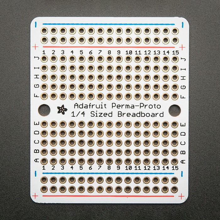 Adafruit Perma-Proto Quarter-sized Breadboard PCB - Single by Adafruit - The Pi Hut