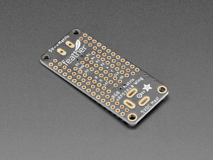 Adafruit RGB Matrix FeatherWing Kit - for nRF52840 Feathers by Adafruit - The Pi Hut