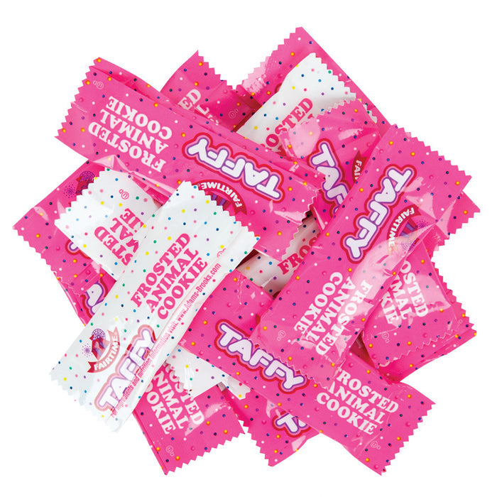 Adams Frosted Animal Cookie Taffy Candy - 3 LB