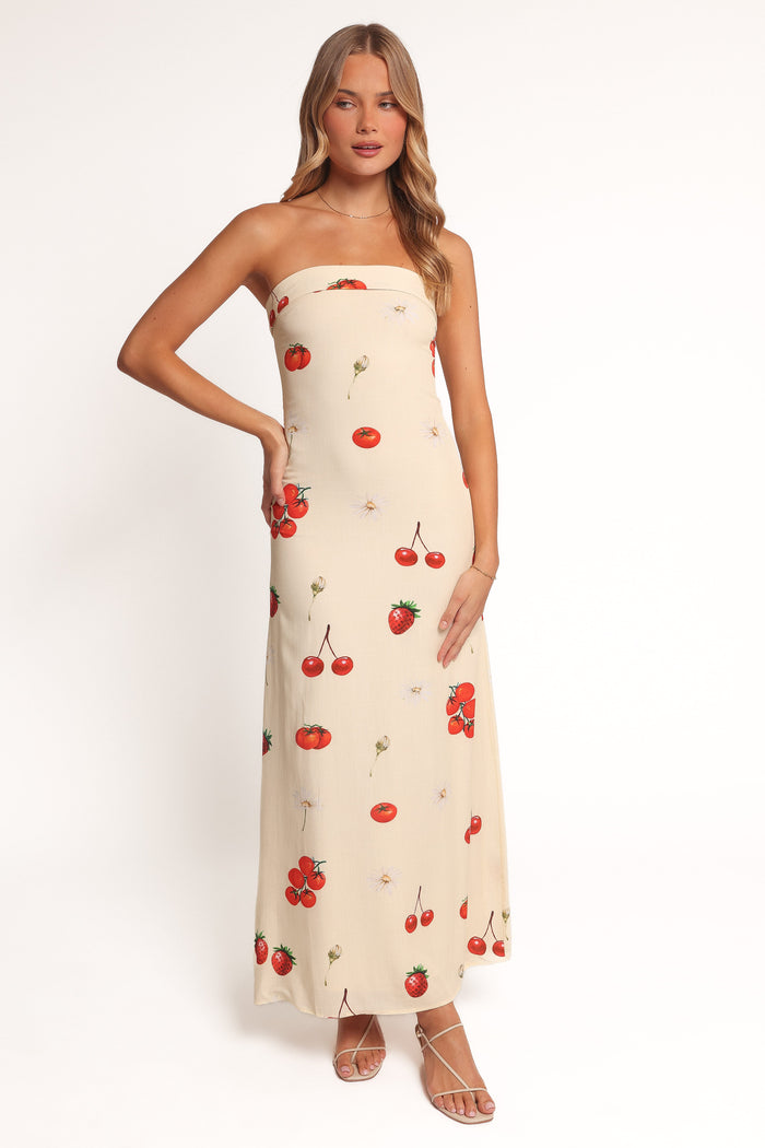 Petal and Pup USA DRESSES Adela Maxi Dress - Tomato Print