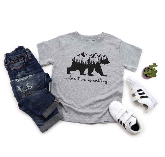 "Adventure is Calling" Kids Camping T-shirts