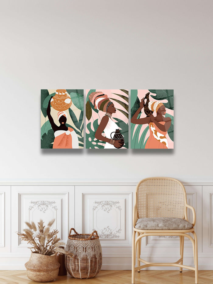 African Woman Wall Decor - Artwork available at Dekadron for $449.90