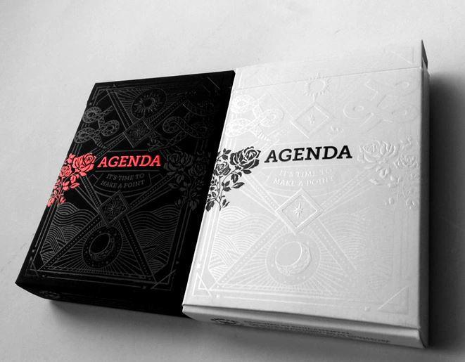 Agenda Playing Cards White Edition Playing Cards by Expert Playing Card Co.