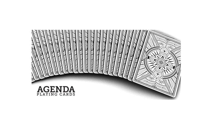 Agenda Playing Cards White Edition Playing Cards by Expert Playing Card Co.