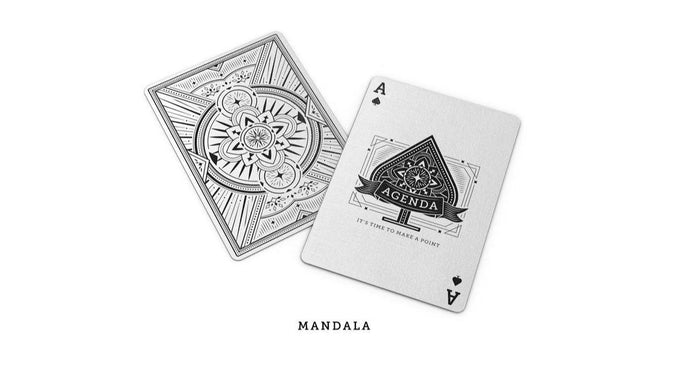 Agenda Playing Cards White Edition Playing Cards by Expert Playing Card Co.