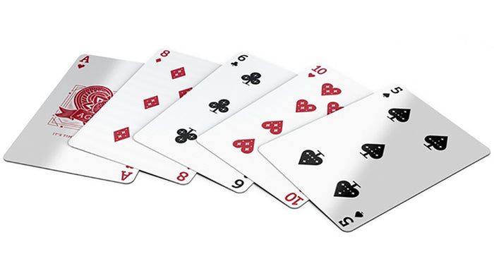 Agenda Playing Cards White Edition Playing Cards by Expert Playing Card Co.