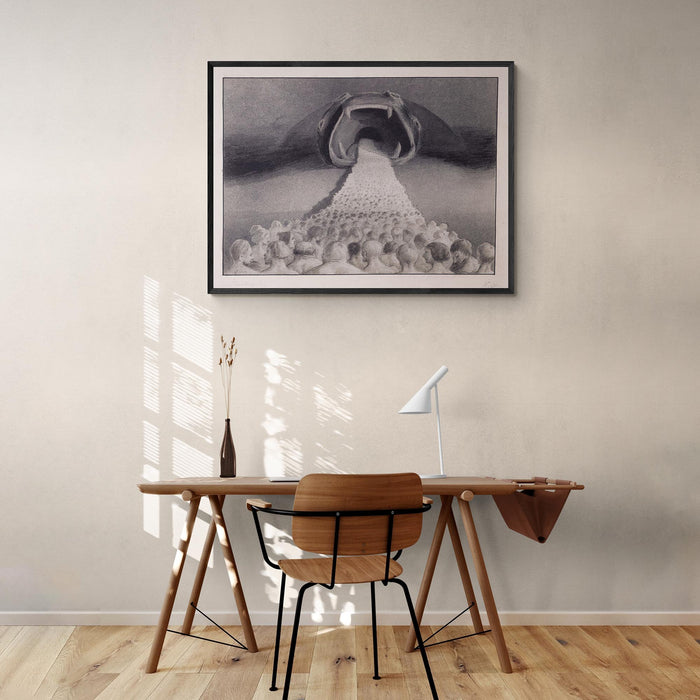 Alfred Kubin, Vers l’inconnu Symbolist Surrealist Gothic Goth Surreal Occult Supernatural Life and Death Decor Vintage Fine Art Print