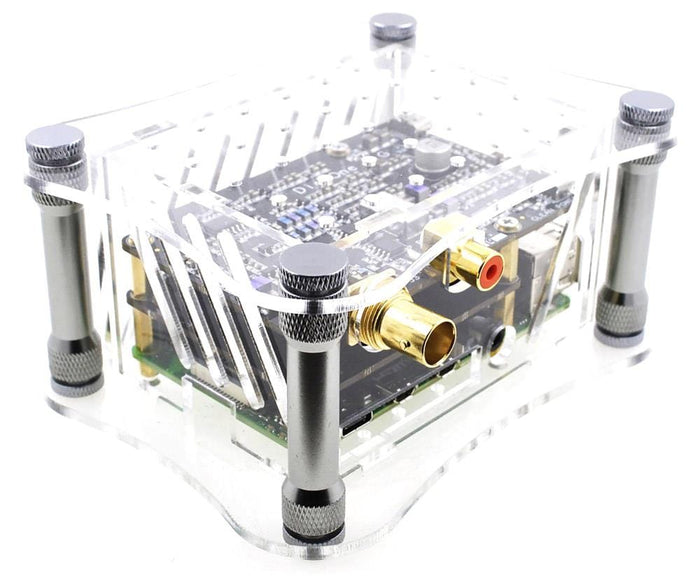 Allo DigiOne Signature Case for Raspberry Pi 4 - Clear [discontinued] by Allo - The Pi Hut