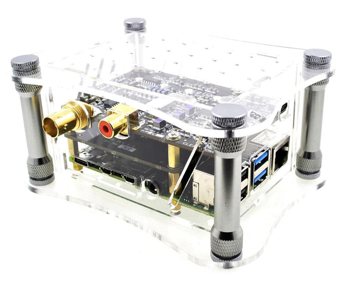 Allo DigiOne Signature Case for Raspberry Pi 4 - Clear [discontinued] by Allo - The Pi Hut
