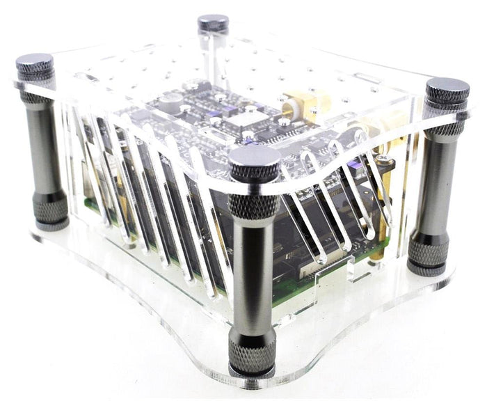 Allo DigiOne Signature Case for Raspberry Pi 4 - Clear [discontinued] by Allo - The Pi Hut