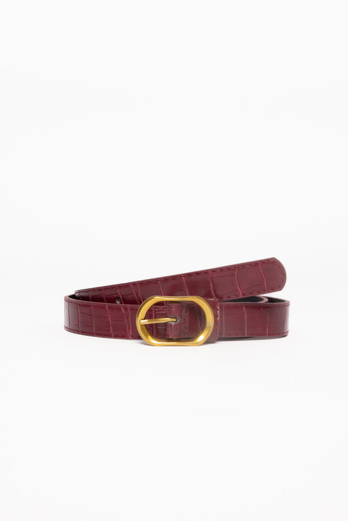 Petal and Pup USA ACCESSORIES Althea Belt - Cherry One Size