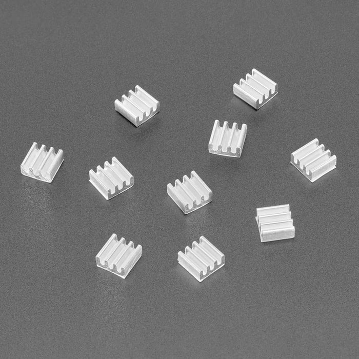 Aluminium SMT Heat Sinks 10 Pack - (0.25"x0.25" x 0.15" tall) by Adafruit - The Pi Hut