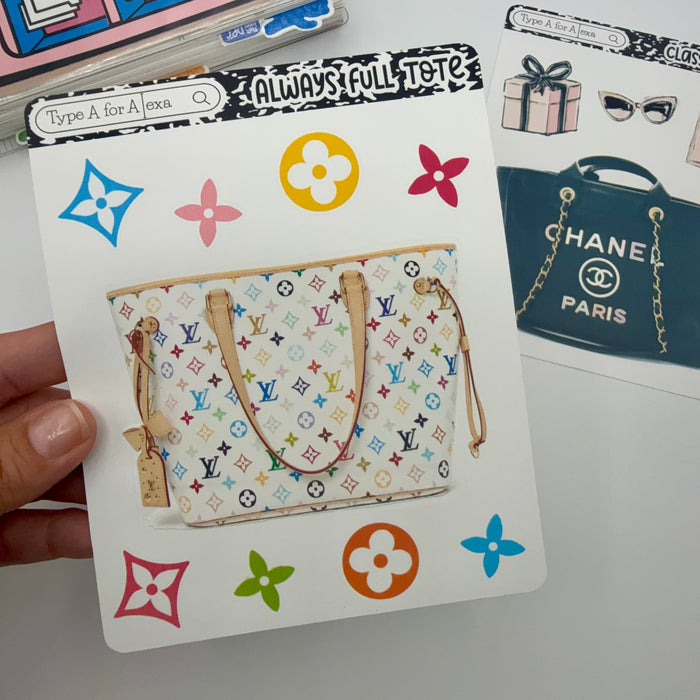 Always Full Tote Jumbo Journaling Sticker Pocket