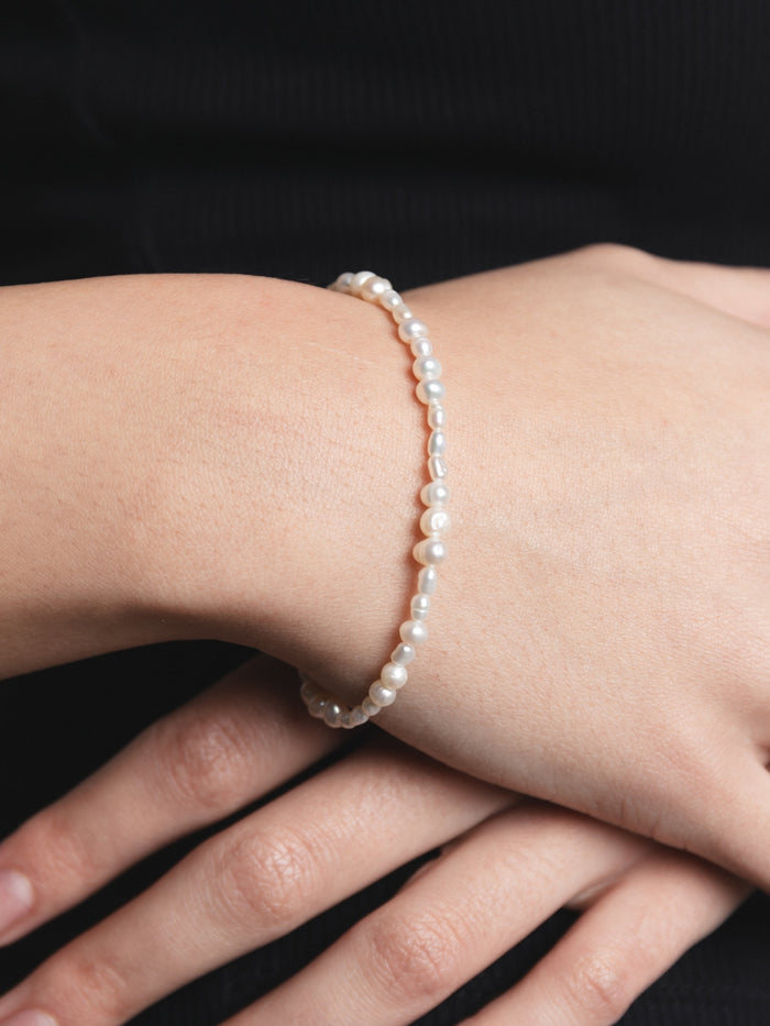 Wolf Circus Mixed Pearl Simple Bracelet Sterling Silver Lobster Clasp Amilee Bracelet-Bracelets-wolfcircus.com