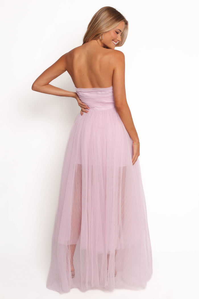 Petal and Pup USA DRESSES Anabella Strapless Maxi Dress - Pale Pink