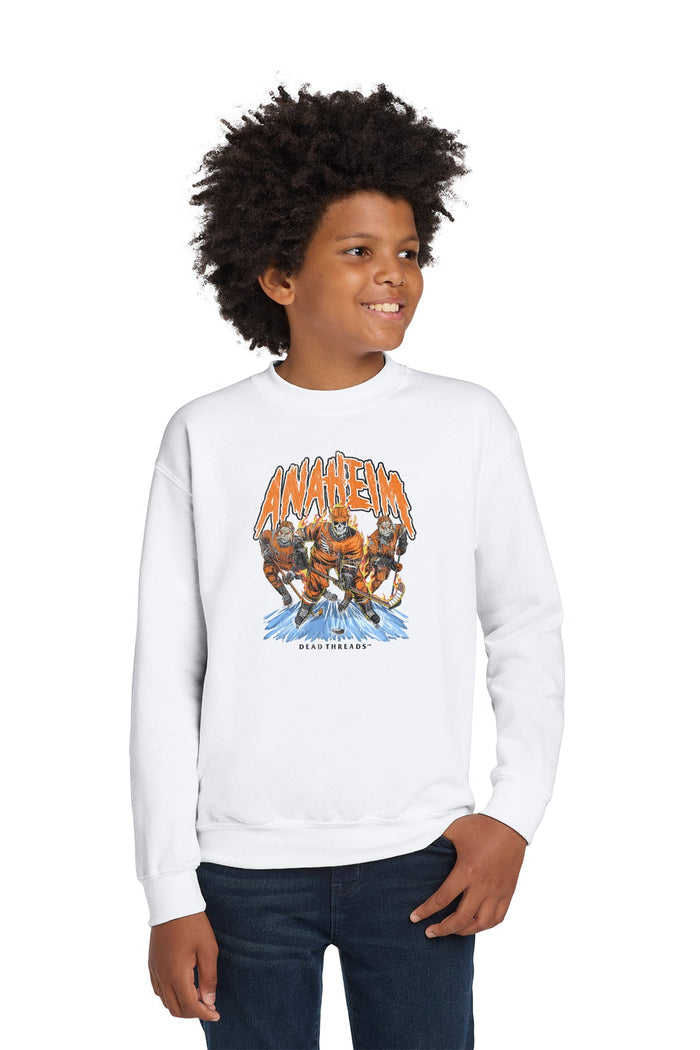 ANAHEIM HOCKEY KIDS CREWNECK SWEATSHIRT – Kids clothes – Dead Threads Apparel