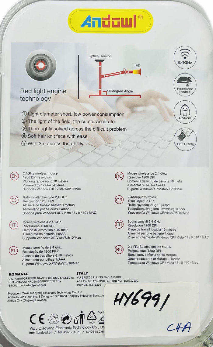 Andowl QM63 Wireless Mouse