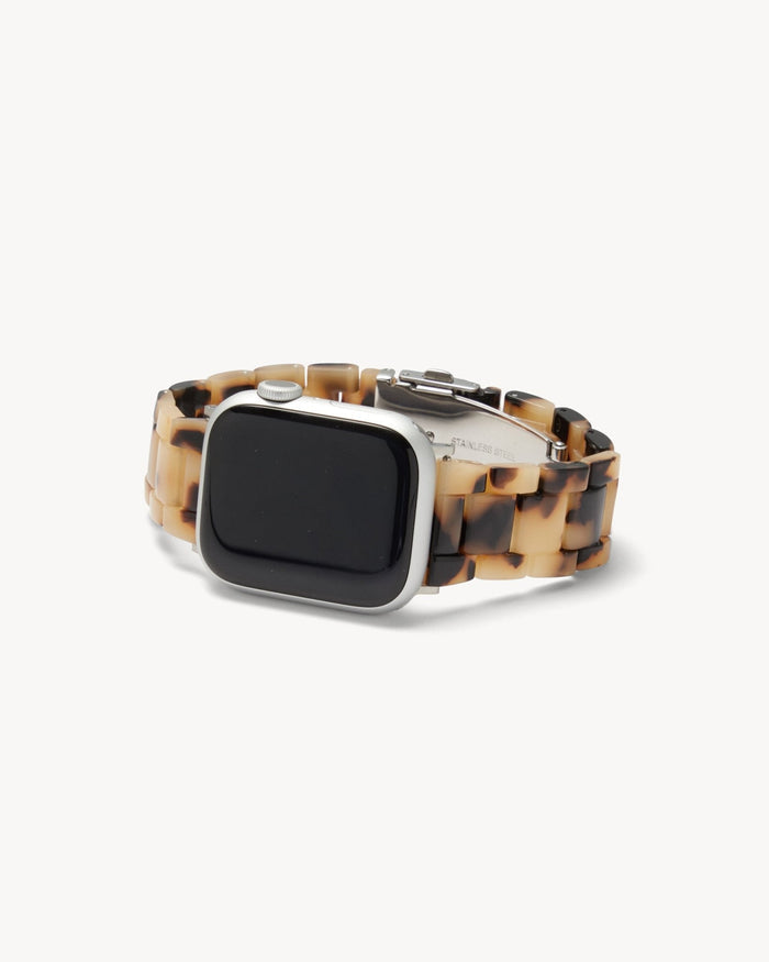 Apple Watch Band in Blonde Tortoise (Universal Fit / Gold Hardware)