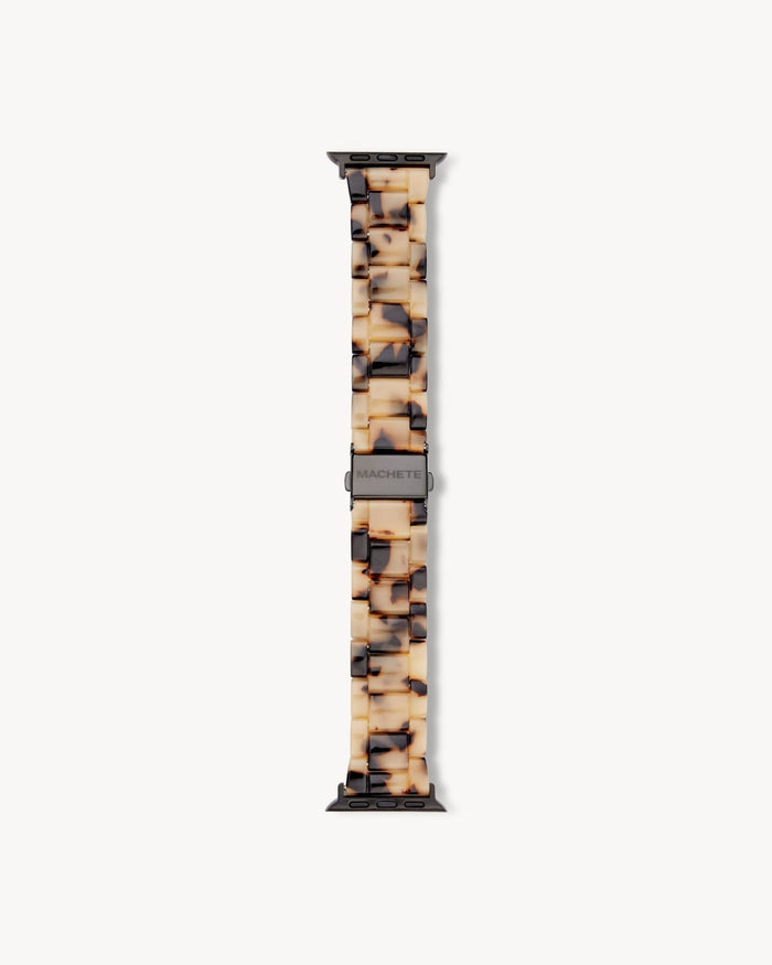 Apple Watch Band in Blonde Tortoise (Universal Fit / Gold Hardware)