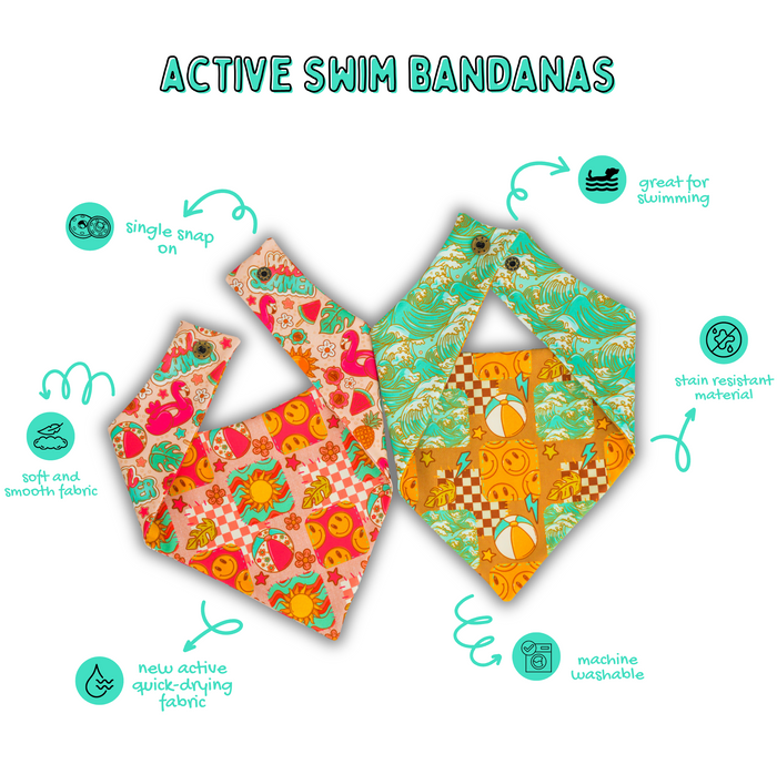 April Showers - Active Snap On Bandana (Reversible)