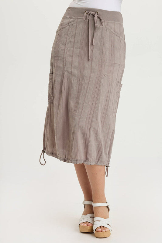 XCVI Aracelle Textured Gauze Cargo Bubble Hem Skirt