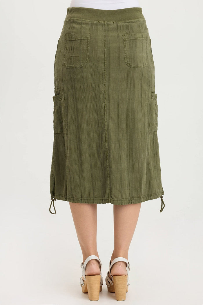 XCVI Aracelle Textured Gauze Cargo Bubble Hem Skirt