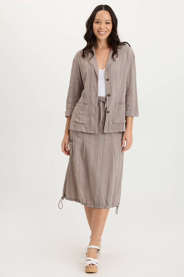 XCVI Aracelle Textured Gauze Cargo Bubble Hem Skirt