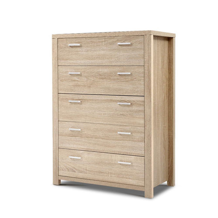 Artiss 5 Chest of Drawers - MAXI Pine -Home Living Store - -