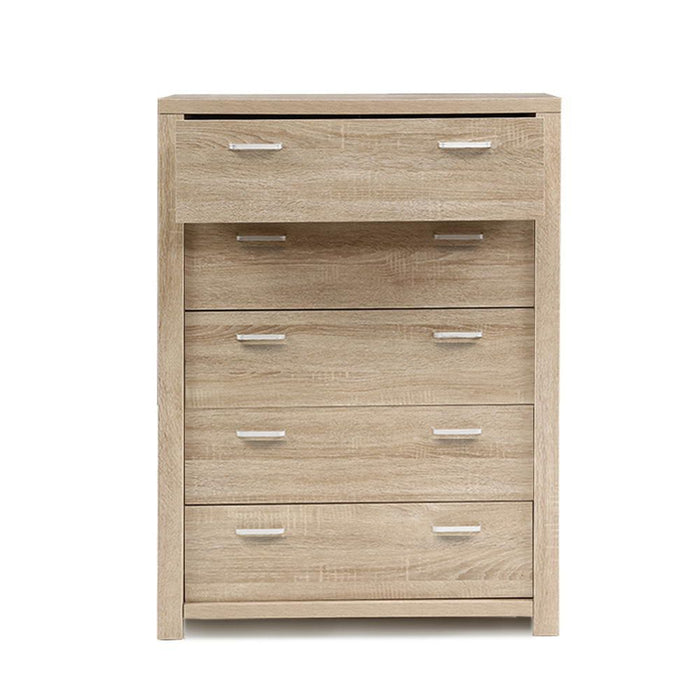 Artiss 5 Chest of Drawers - MAXI Pine -Home Living Store - -