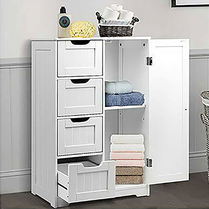 Artiss Bathroom Cabinet Storage Drawers White -Home Living Store - -