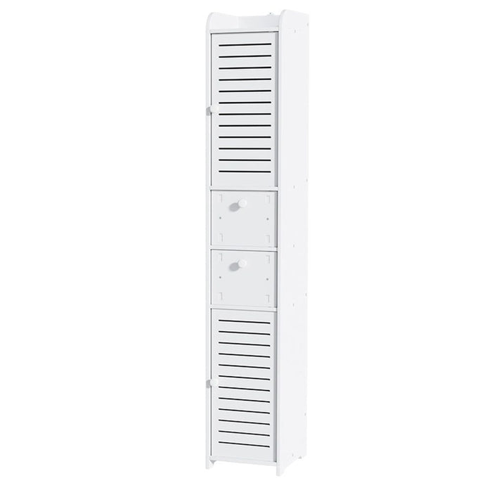 Artiss Bathroom Toilet Storage Cabinet Laundry Tallboy Cupboard Slim Corner -Home Living Store - -
