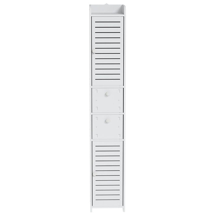 Artiss Bathroom Toilet Storage Cabinet Laundry Tallboy Cupboard Slim Corner -Home Living Store - -