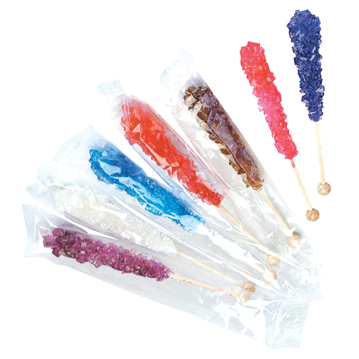 Assorted Rock Candy Sticks - Wrapped 120ct