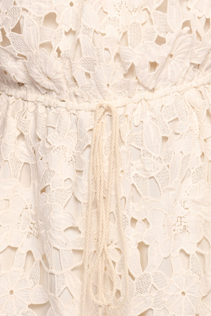 Petal and Pup USA PLAYSUITS Athina Lace Romper - White