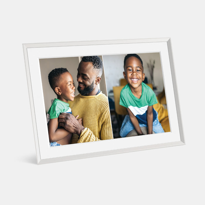 Aura Carver 10.1" Digital Photo Frame – Clay with Mat – view 2