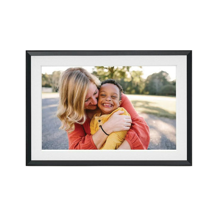 Aura Carver 10.1" Digital Photo Frame with Mat – Clay